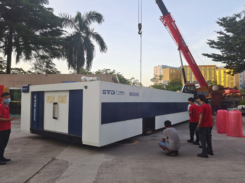 南宫NG·28(中国)相信品牌力量激光8025HC总线高功率12000W光纤激光切割机交付成功
